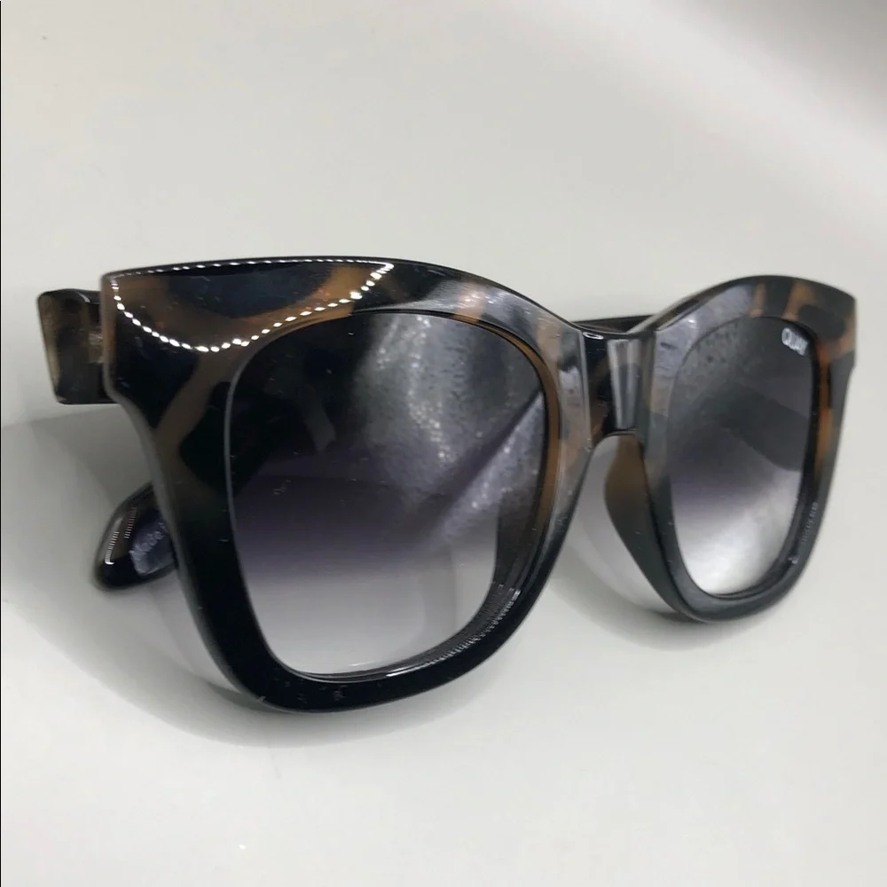 Quay Australia AFTER HOURS tortoise black fade Sunglasses oversized style.